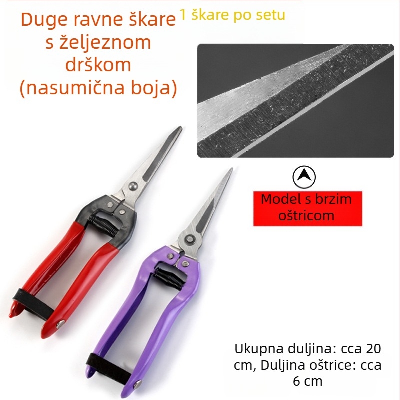 Teleskopske škare za živicu i vrtne škare – za kućnu upotrebu, podrezivanje travnjaka, cvijeća i grana, sklopivi dizajn