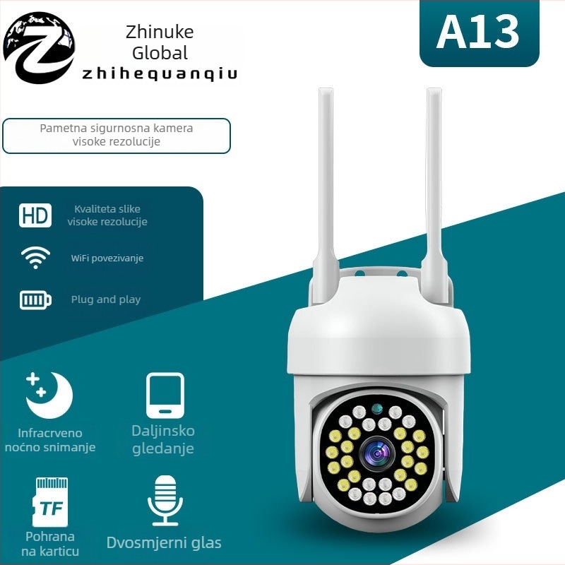 HD pametna kamera s pet antena, A13, 360° pan-tilt uz daljinsko PTZ za kućnu uporabu