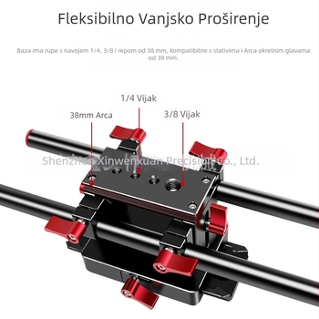 Xin Wenxuan 8053 DSLR 5D II komplet s pan-tilt šinom, bazom za kabel, follow fokus i zaštita svjetla