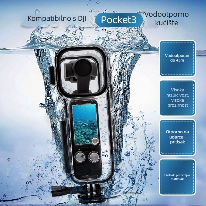 Podvodno kućište za DJI Osmo Pocket 3 — vodootporno kućište za 3-osi gimbal, do 40 m dubine
