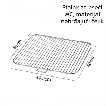 Barijera od nehrđajućeg čelika za pseću toaletu, mreža, veliki okvir za odvajanje izmeta i urina