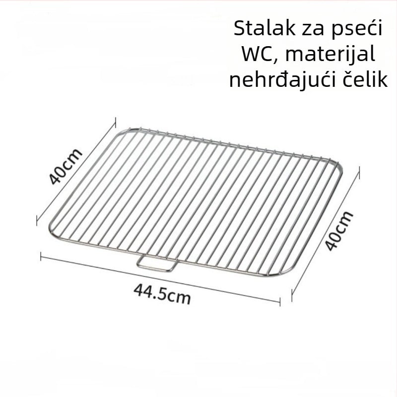 Barijera od nehrđajućeg čelika za pseću toaletu, mreža, veliki okvir za odvajanje izmeta i urina