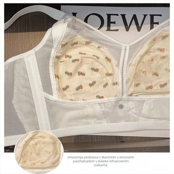 Plus-size bežični grudnjak s punim košaricama, ultra-tanki 0,2 cm, šest redova kopči straga, podržava podizanje i sprječava opuštanje grudi