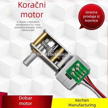 15BY krok-motor s reduktorom za PTZ kameru, rotacija 18°
