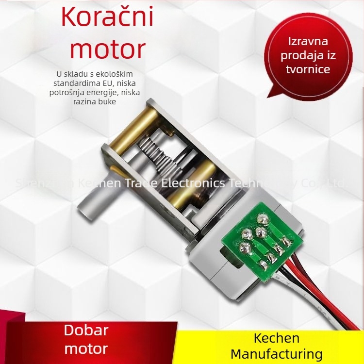 15BY krok-motor s reduktorom za PTZ kameru, rotacija 18°