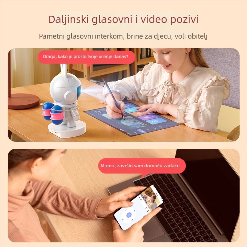 HiEasy 5G dvoband bezžični Wi‑Fi baterijska unutarnja kamera za nadzor djeteta s HD noćnim vidom i daljinskim upravljanjem putem mobitela