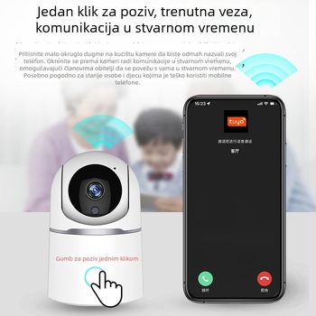 Tuya AI Pametna kućna Wi-Fi PTZ kamera za nadzor