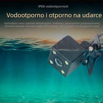 12V HD CCD kamera za vožnju unazad, veliki zaslon, univerzalni širokokutni noćni prikaz za automobil