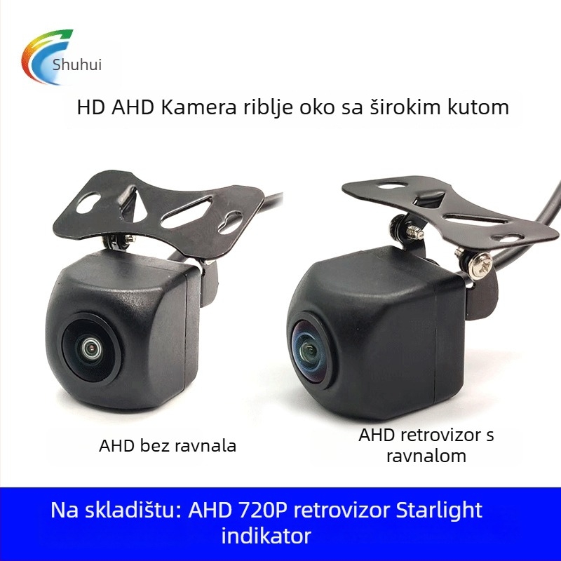 AHD kamera za vožnju unatrag sa statičnim linijama trajektorije, fisheye širokog ugla, stražnja kamera montirana na vozilo, HD noćni prikaz