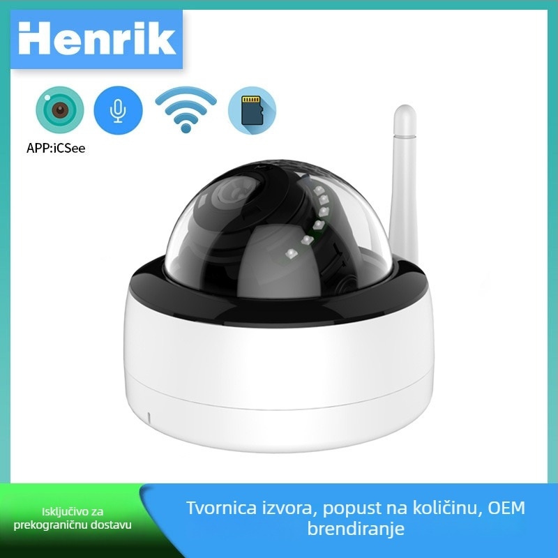 Xiongmai 4MP HD kućna mrežna kamera za stropnu montažu, s audio funkcijom i ICSee aplikacijom