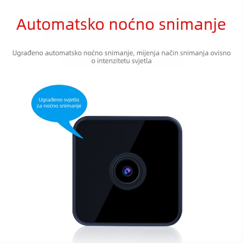 WD9 Eye Fan WiFi kamera s dugotrajnim snimanjem, noćnim vidom, širokokutnim objektivom, udaljenim hotspotom i automatskim prebacivanjem