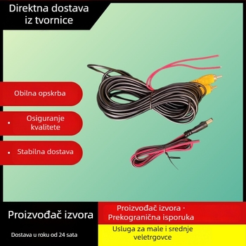 Kabel za automobilsku kameru: video i napajanje, 6 m, RCA koaksijalna linija