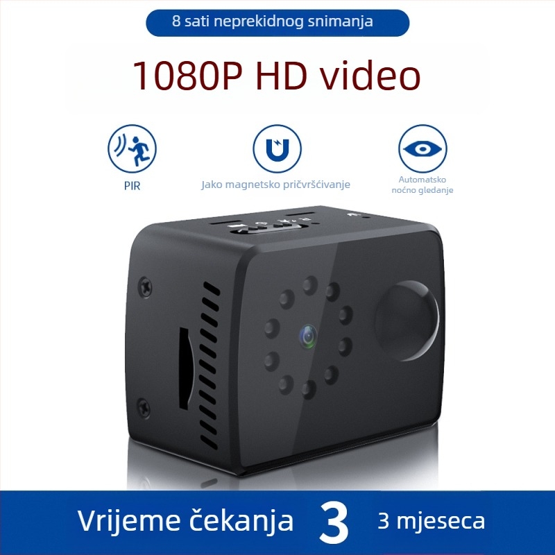 MD20 bežična sigurnosna kamera s 1080p rezolucijom, PIR senzorom pokreta i noćnim vidom