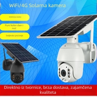 4G vanjska bežična kamera s HD noćnim vidom i solarnim napajanjem