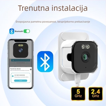 Bežična WiFi HD kamera za dom – puna boja noćni nadzor, unutarnja IP kamera s daljinskim pristupom putem pametnog telefona, nadzor akvarija