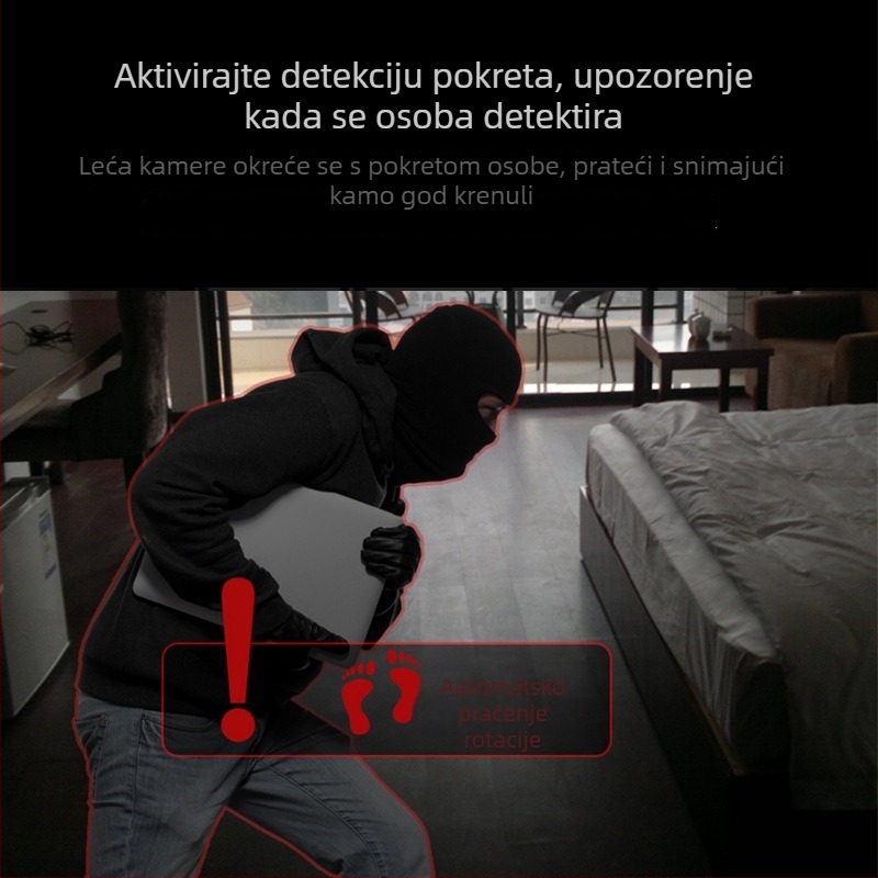 Unutarnja bežična sigurnosna kamera s panoramskim 1080p za kućno praćenje i praćenje kućnih ljubimaca