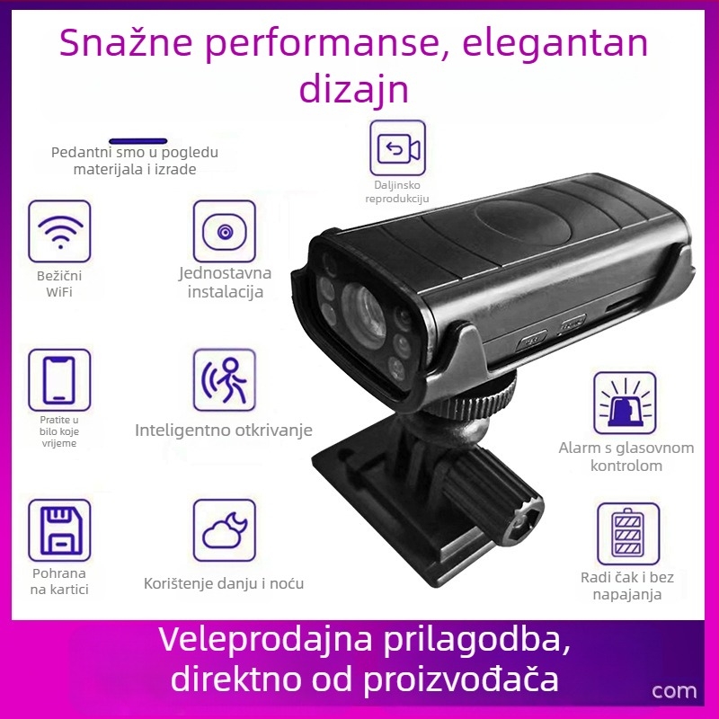 Bežična WiFi kamera za daljinsko praćenje, mrežni video rekordor, sigurnosni sustav za unutarnju i vanjsku upotrebu