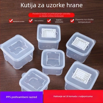 Polipropilenska kutija za ručak, 300 ml, mikrovalna sigurna, podijeljena, s poklopcem, prehrambene kvalitete, za kantine, škole i vrtiće