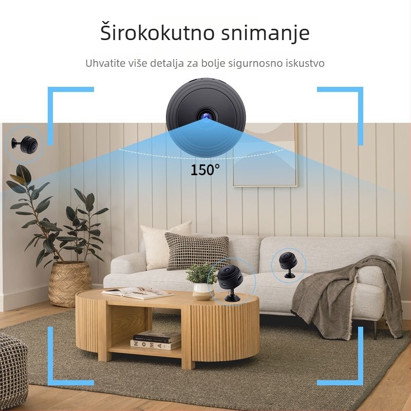 A9 Bežična inteligentna HD kamera s Wi-Fi za unutarnje praćenje