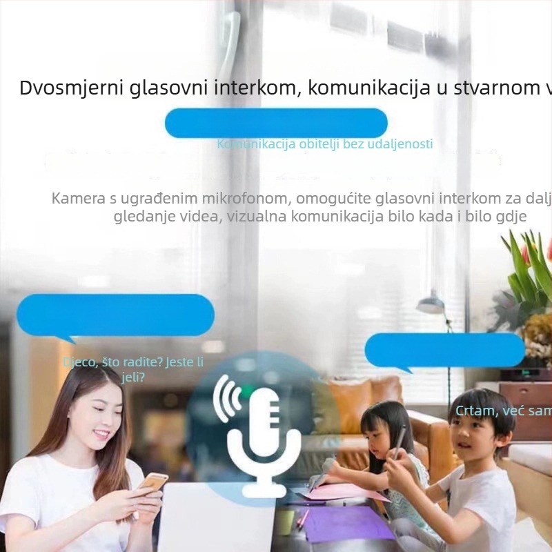 Bežična HD kamera V380 Pro za kućno i poslovno nadzor s daljinskim pristupom putem mobilnog telefona