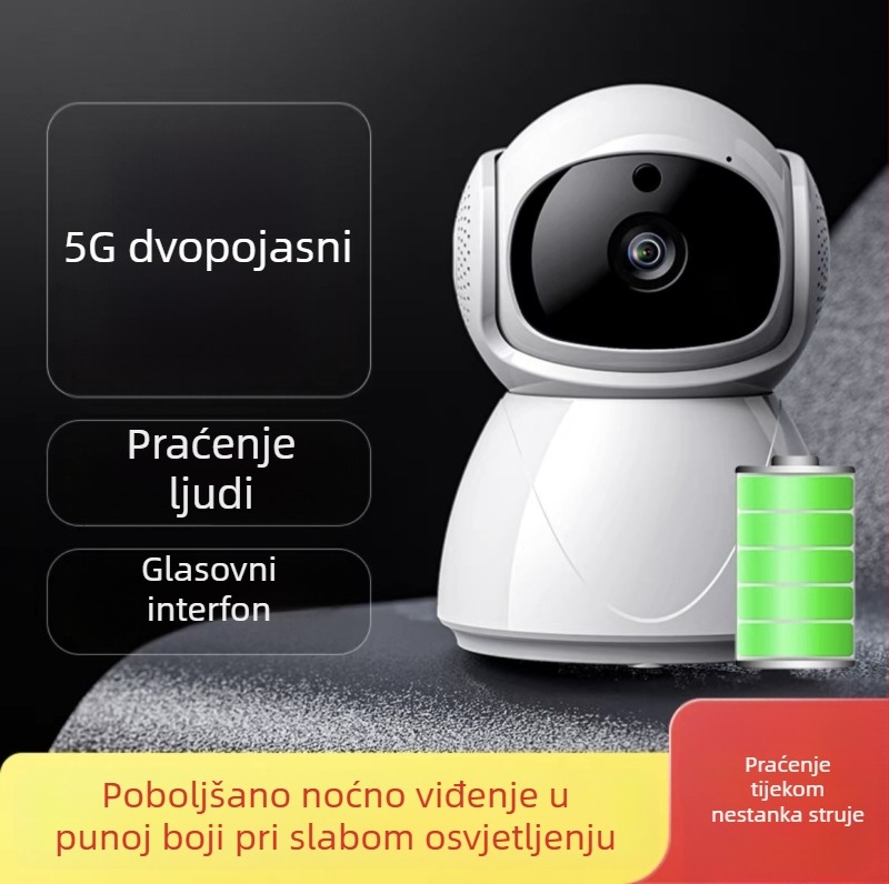5G duopojasna plnobojna mrežna Wi-Fi kamera 1080p za daljinsko kućno praćenje