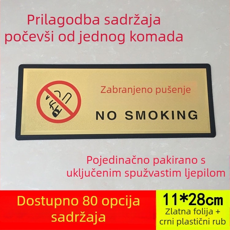 Zidni znak Zabranjeno pušenje – sigurnosna signalizacija za požarnu zaštitu u radionici