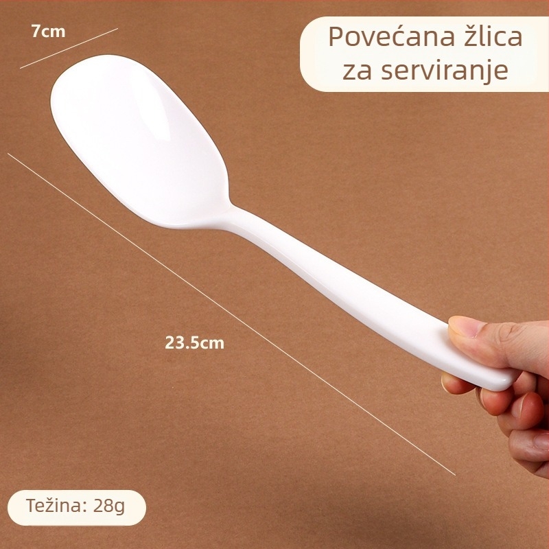 Plastična poslužna žlica, velika, za buffet i kafeteriju