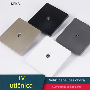 Keka 86 Zidni Skriveni Panel za CCTV i TV s Gigabitnim Ethernetom i Koaksijalnim Portom