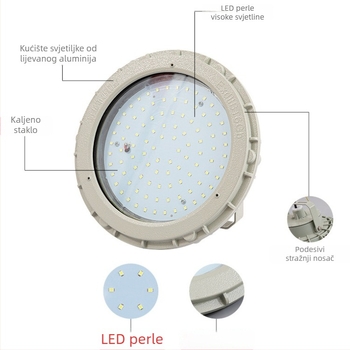 Nehrđajući čelična svjetiljka za nuždu protiv požara tipa A sa središnjim upravljanjem, 36V LED indikator izlaza za evakuaciju