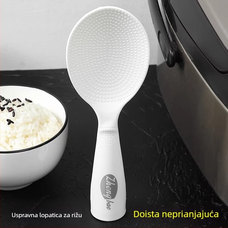 3D žlica za rižu za kućnu upotrebu, može stati uspravno, neprijanjajuća žlica za posluživanje riže i špatula