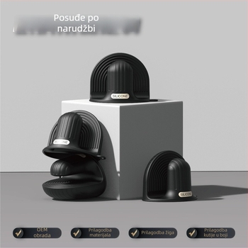 Prilagođeni silikon set kuhinjskih alata: spatula, jušna žlica i cedilo