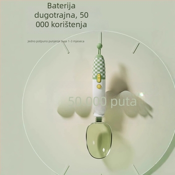 Dopamine kreativna mjerna žličica s kariranim uzorkom i skalom – kuhinja i pečenje, precizno mjerenje kave, mlijeka u prahu i rižinog brašna