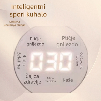 Prijenosna posuda s ptičjim gnijezdom za čaj – električna staklena posuda za kuhanje, višefunkcionalna posuda za čaj i deserte