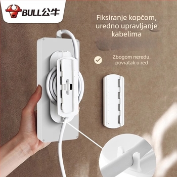 Bull produžni kabel s novim nacionalnim standardom, USB, više utičnica, kompakno upravljanje kabelima