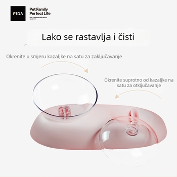 Plutajuća zdjela za vodu kućnim ljubimcima: velika zdjela za pse s plutajućim dizajnom za sprječavanje prolijevanja; viseća zdjela za mačke s zaštitom od prevrnutja