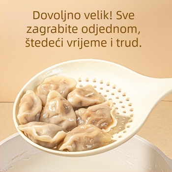 Dvobojna produžena silikonska cjediljka za kućnu upotrebu, otporna na visoke temperature, za rezance i knedle, višefunkcionalno kuhinjsko cjedilo, velika veličina