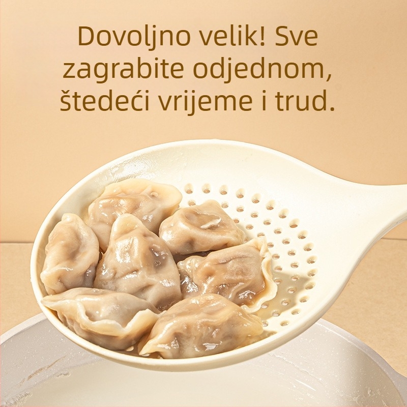 Dvobojna produžena silikonska cjediljka za kućnu upotrebu, otporna na visoke temperature, za rezance i knedle, višefunkcionalno kuhinjsko cjedilo, velika veličina