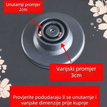 1,8 L staklena posuda za kućnu zdravu posudu, kompatibilna s trokutim ravnim dnom
