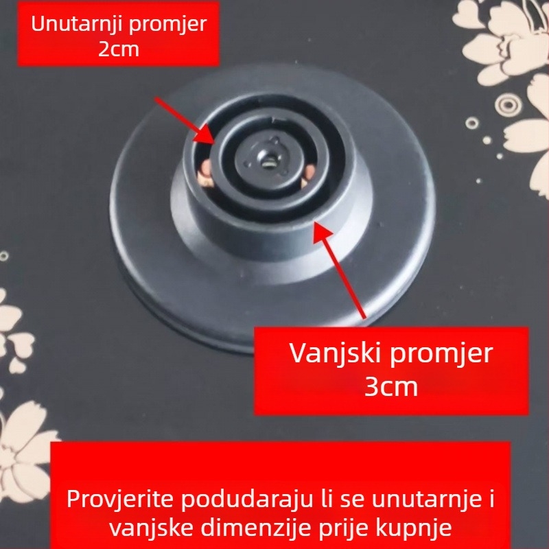 1,8 L staklena posuda za kućnu zdravu posudu, kompatibilna s trokutim ravnim dnom