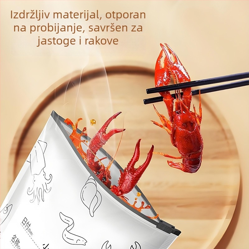 Torba od aluminijske folije za hranu, za kućnu upotrebu, hermetički zatvara, debela za očuvanje svježine, skladištenje žitarica i porcijsko pakiranje