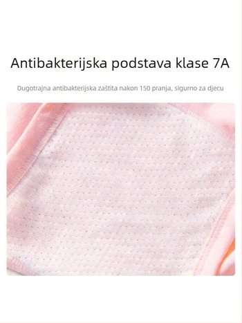 Lebang gaćice za djevojčice, modalno-pamučna smjesa, antibakterijske, A-klasa 7A, boxerice srednje visine za djecu od 3 do 8 godina