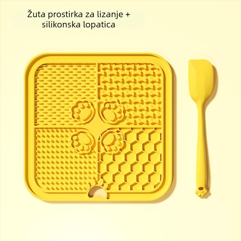 Silikonska posuda za lizanje pasa – igračka za obogaćivanje, protuklizna posuda za usporeno hranjenje