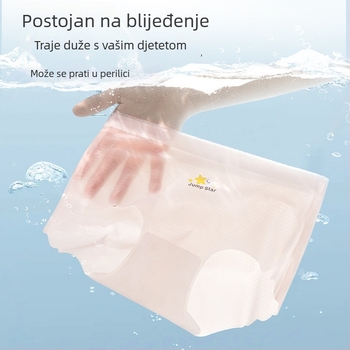 Dječje bezšivne gaćice od ice-silika, slatki dizajn s crtićem, srednji pojas, velika veličina, mekane i prozračne