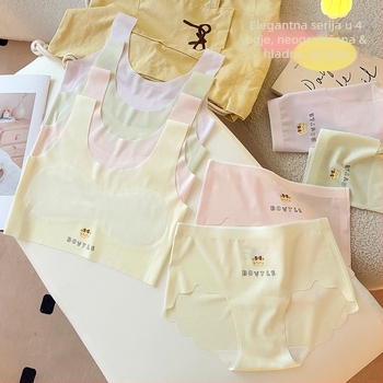 Set donjeg rublja za učenice, lagani materijal, bez rukava i tube top, prozračan najlon