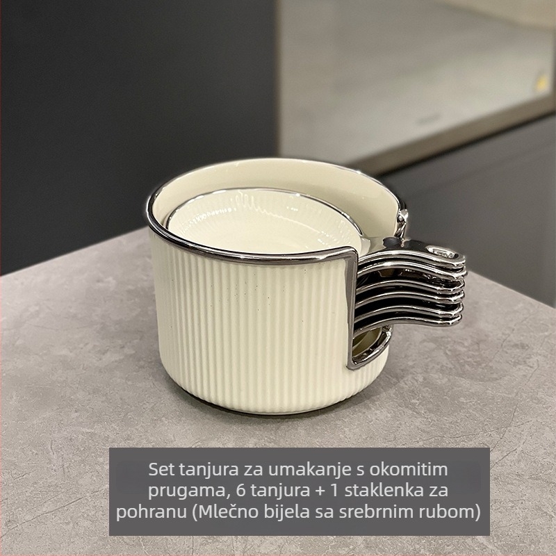 Porcelanski set zdjela za umake u nordijskom stilu – kućna upotreba, set za umake za hot pot