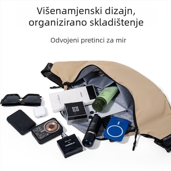 Vanjska torbica za telefon za outdoor sport, višenamjenska torba za biciklizam preko ramena i struka, vodootporna Oxford torbica za prsa