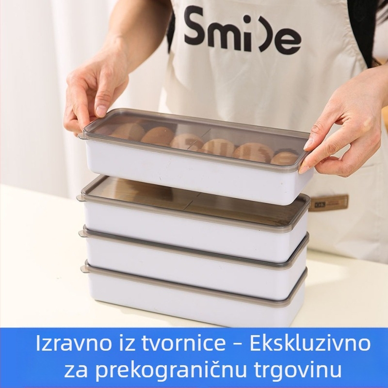 Jednoslojna kutija za čuvanje svježine u kuhinji, zatvoren spremnik za jaja i tjesteninu u hladnjaku
