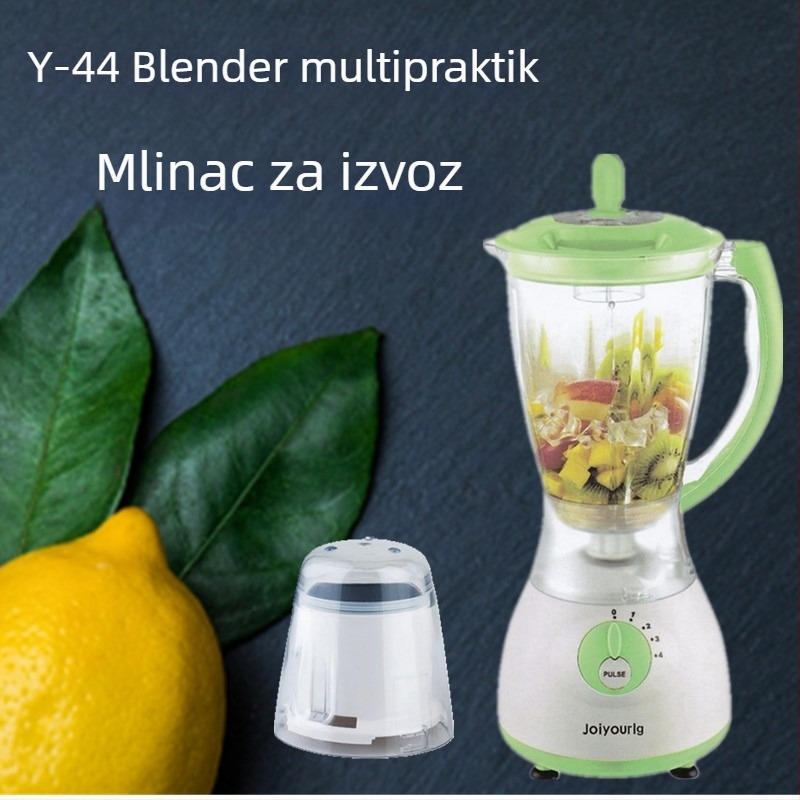 Višestruki kućanski aparat za pripremu sokova i kuhanje: cijeđenje voća i povrća, mljevenje mesa, drobljenje leda, suho mljevenje i miješanje te priprema sojinog mlijeka