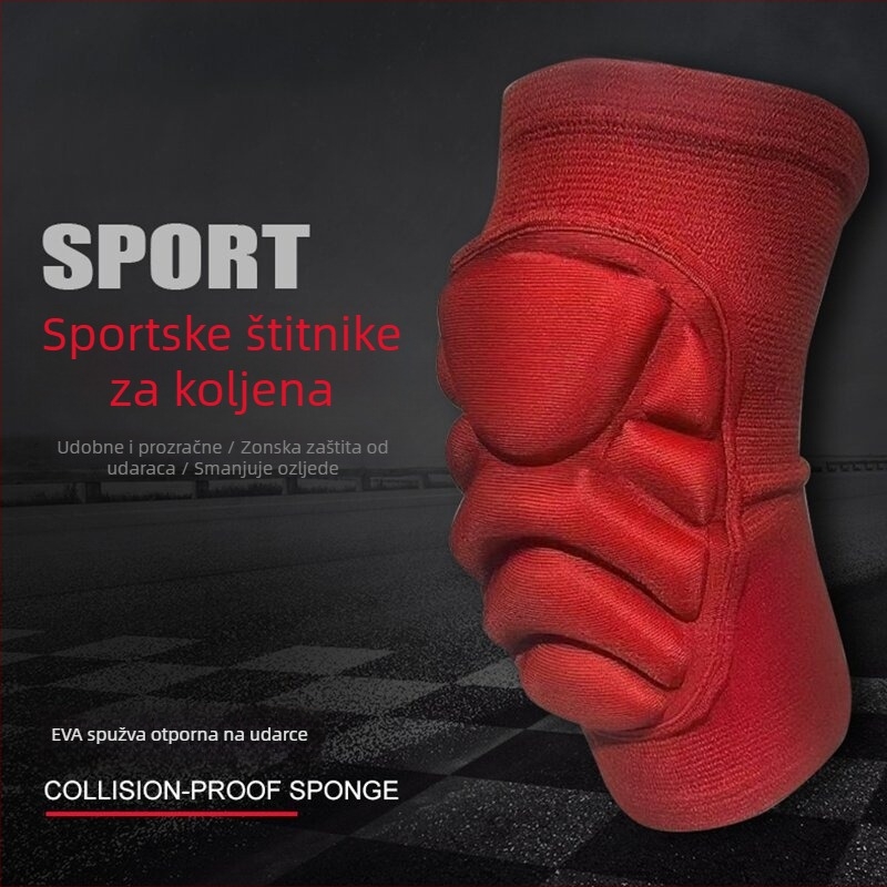 Jastučići za koljena s debelim slojem pjene protiv udara, prozračni, za odbojku, ples, klečanje, zaštitu od pada, vožnju biciklom i nogomet