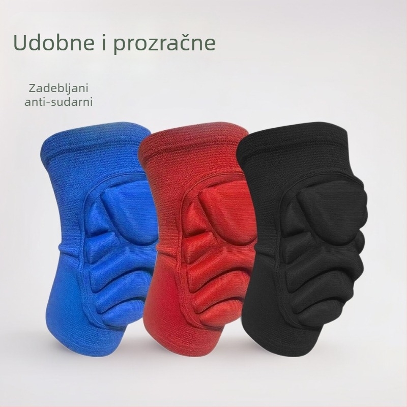 Jastučići za koljena s debelim slojem pjene protiv udara, prozračni, za odbojku, ples, klečanje, zaštitu od pada, vožnju biciklom i nogomet